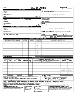 bill of lading pdf