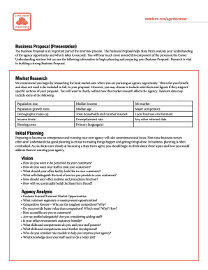 business proposal filled blank