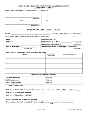 il financial affidavit