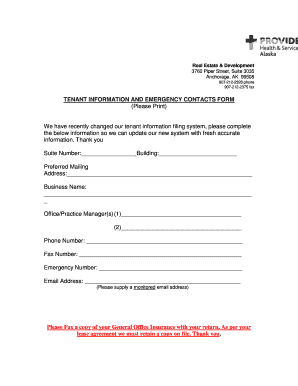 Free Printable Emergency Contact List For Home Pdf | pdfFiller